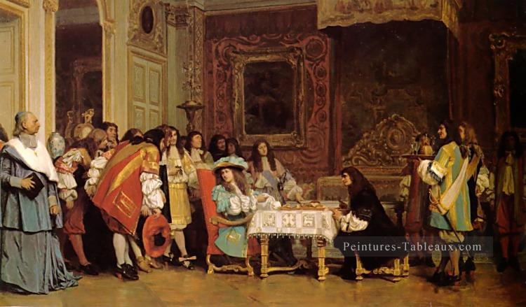 Louis XIV et Molière Orientalisme grec arabe Jean Léon Gérôme Peintures à l'huile